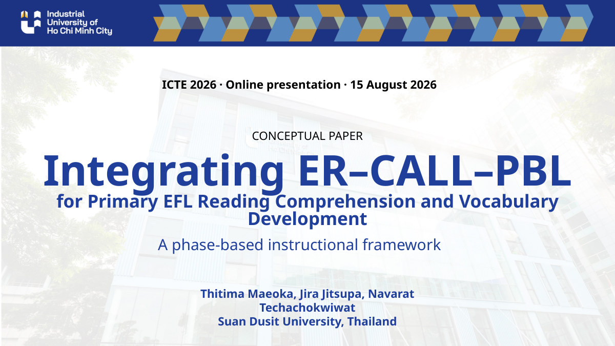 Presentation slides for Integrating ER–CALL–PBL